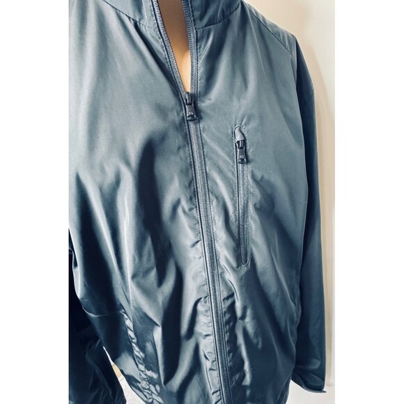 Michael Kors Mens Black Blue Windbreaker Jacket Large - Picture 4 of 10